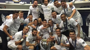 Real Madrid celebrate Champions League in San Siro
