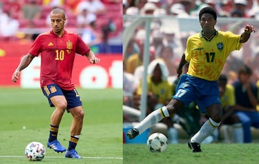 Mazinho fue campeón del mundo con Brasil en 1994. Su hijo, Thiago Alcántara, nacido en Italia y criado en España, eligió representar a la selección española, con la que ha disputado la Eurocopa 2016 y 2020, y  el Mundial 2018 y 2022.