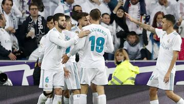 28/11/17 PARTIDO COPA DEL REY 
 DIECISEISAVOS VUELTA
 REAL MADRID - FUENLABRADA 
 SEGUNDO GOL BORJA MAYORAL 2-1 ALEGRIA