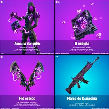Así es el skin Asesina del Cubo del Club de Fortnite de diciembre 2021