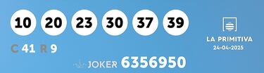 La Primitiva: comprobar los resultados del sorteo de hoy, jueves 24 de abril