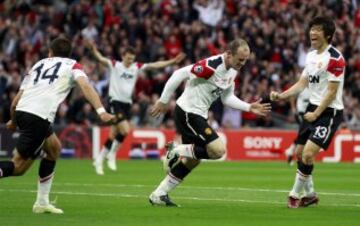 Wayne Rooney en la final de Champions League 2011.