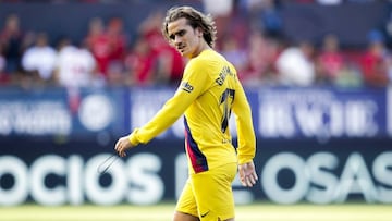 El delantero franc&eacute;s del Barcelona, Antoine Griezmann, durante un partido.