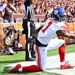 How did Giants rookie Malik Nabers make NFL history in win against Browns?