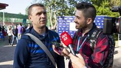 20/05/18 CHAMPIONS LEAGUE REAL MADRID KIEV UCRANIA ACTO FOOTBALL LEGENDS REBROV ENTREVISTA