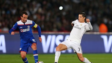 En el Mundial de Clubes del 2014, Cruz Azul se topó con el Real Madrid. 

En la foto: Gerardo Torrado de 'La Máquina' y Cristiano Ronaldo de los 'merengues'. 