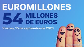 Euromillones: comprobar los resultados del sorteo de hoy, viernes 15 de septiembre