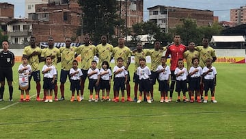 Selecci&oacute;n Colombia Sub-20 en partido Amistoso ante Panam&aacute;