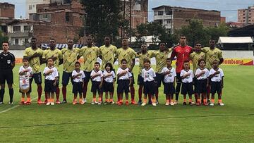 Selección Colombia Sub-20 en partido Amistoso ante Panamá