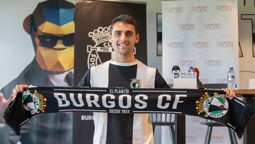 Ander Martín, en su presentación con el Burgos.