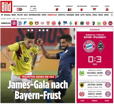 Bild elogia a James tras juego con Selección: "Sueño de gol"