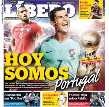 La provocadora portada previo al duelo de Chile-Portugal