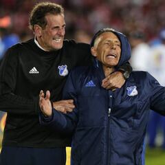 Cuerpo técnico de Millos: 100 partidos oficiales en Colombia