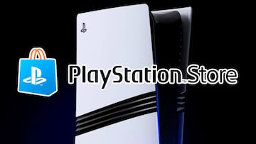 PS5 con el logo de PlayStation Store