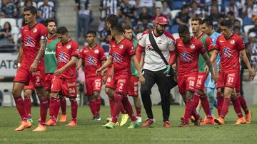 Foto de acción durante el partido Monterrey vs Lobos BUAP Correspondiente a la Jornada 16 de la Liga BBVA Bancomer MX del Torneo Clausura 2018, en el estadio BBVA Bancomer.