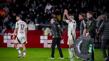Alberto González en el partido entre Albacete y Sporting Gijón.