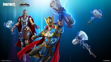 Fortnite x Thor: Love and Thunder - Nuevas skins de Thor y Jane Foster llegan al juego