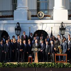 Milwaukee Bucks visit White House