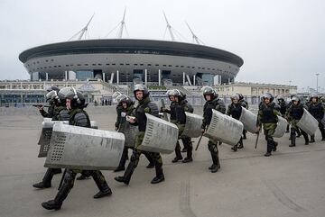 Russian security forces prepare for potential World Cup trouble