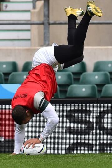 El jugador de Sudáfrica, Bryan Habana.