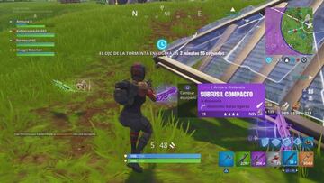 El aspecto del Subfusil compacto de Fortnite Battle Royale al recogerlo del suelo