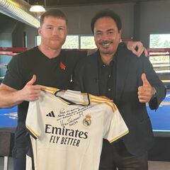 Canelo Álvarez recibe visita de lujo previo a su pelea con Jermell Charlo