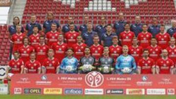 Gonzalo Jara apareció en la foto oficial de Mainz, pero lo más probable es que no continúe.
