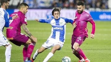 Bryan Gil durante un partido del Legan&eacute;s.