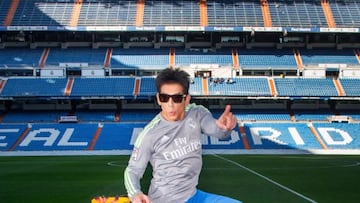 Ben Stiller visitó el Bernabéu