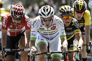 Thomas De Gendt, Maxime Bouet, Thomas Voeckler y Timo Roosen.