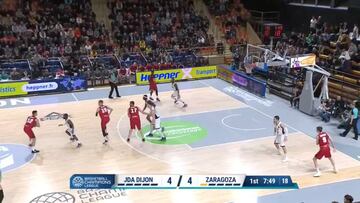 El Zaragoza se da un festín en Dijon y es líder de grupo