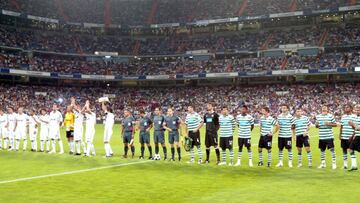 En fase de grupos, el Madrid gole&oacute; al Sporting de Portugal (4-0) en la 2000-01. Guti firm&oacute; ese d&iacute;a el gol 500 en la Copa de Europa.
 
 
 