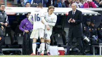 06/11/16 PARTIDO PRIMERA DIVISION
 REAL MADRID - LEGANES
 CAMBIO SUSTITUCION SALE KOVACIC ENTRA MODRIC