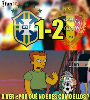 Los memes del triunfo de Bélgica contra Brasil en el Mundial 2018