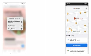 Google Chrome para iOS te remitirá a Calendario o Maps al seleccionar un texto