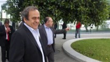 Michel Platini, en Gibraltar.