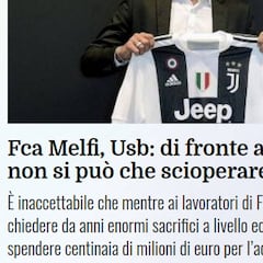 Los trabajadores de Fiat, en huelga por el fichaje de Cristiano