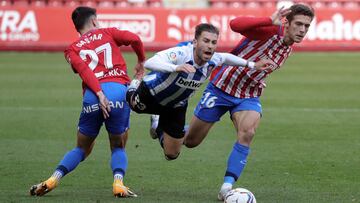 Embarba, en el Sporting-Espanyol.