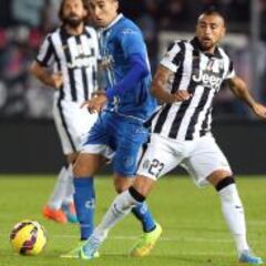 Juventus con Vidal se recuperó de visita ante Empoli