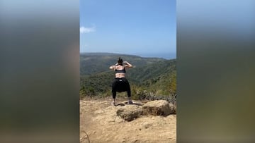 El entrenamiento en la montaña de Sharapova se hace viral