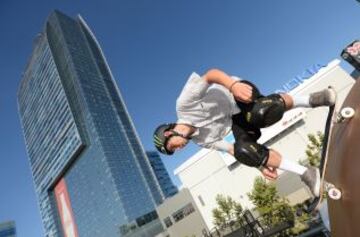 Sam Beckett practicando Skateboard Vert durante los X Games Los Angeles