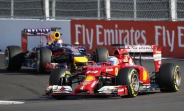 Fernando Alonso y Sebastian Vettel 