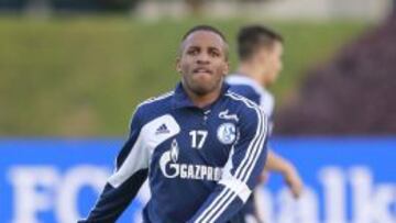 Farfán, durante un entrenamiento.