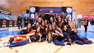 La selección cadete femenino de Cataluña.