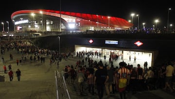 El Wanda Metropolitano, en la previa del Atlético-Barça.