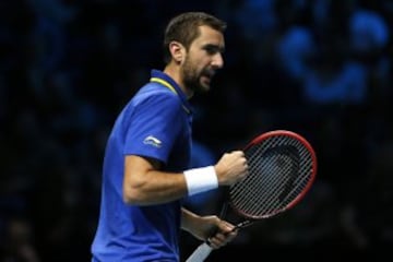 Stanislas Wawrinka venció a Marin Cilic en parciales de 6-3, 4-6, 6-3. El encuentro cerró el Grupo A del Masters de Londres. 