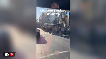 Viralizan “un día en Santiago sin metro”: el video es desolador