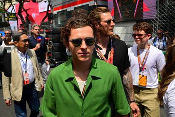 Tom Holland durante el Gran Premio de M車naco de la F車rmula 1.