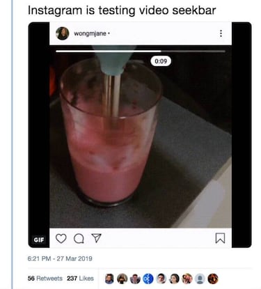 Al fin: Una barra en los vídeos de Instagram para controlar la reproduccióN