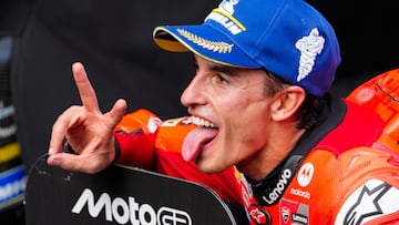 Marc Márquez con la Ducati de MotoGP en el GP de Cataluña en Montmeló.